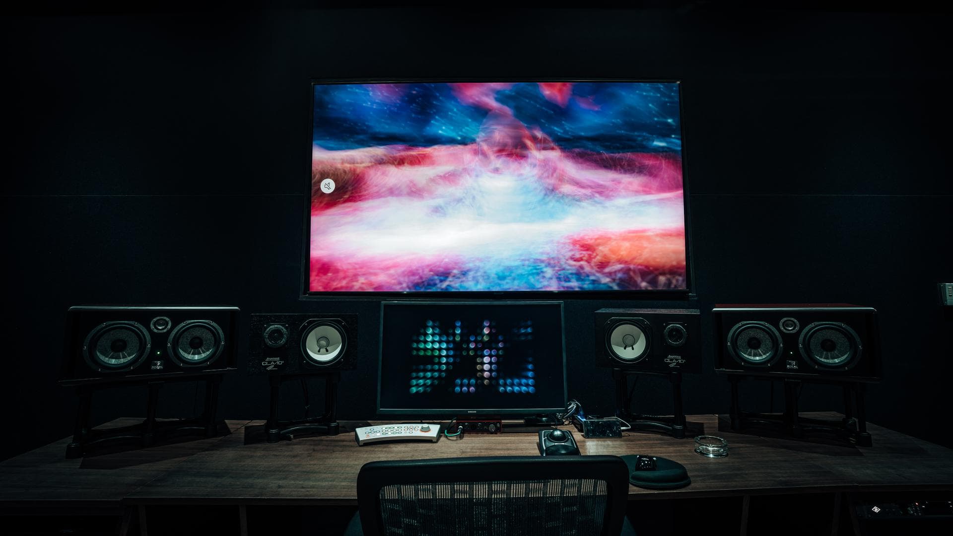 The Phantom room at Weddington Studios under its fiber optic starfield ceiling