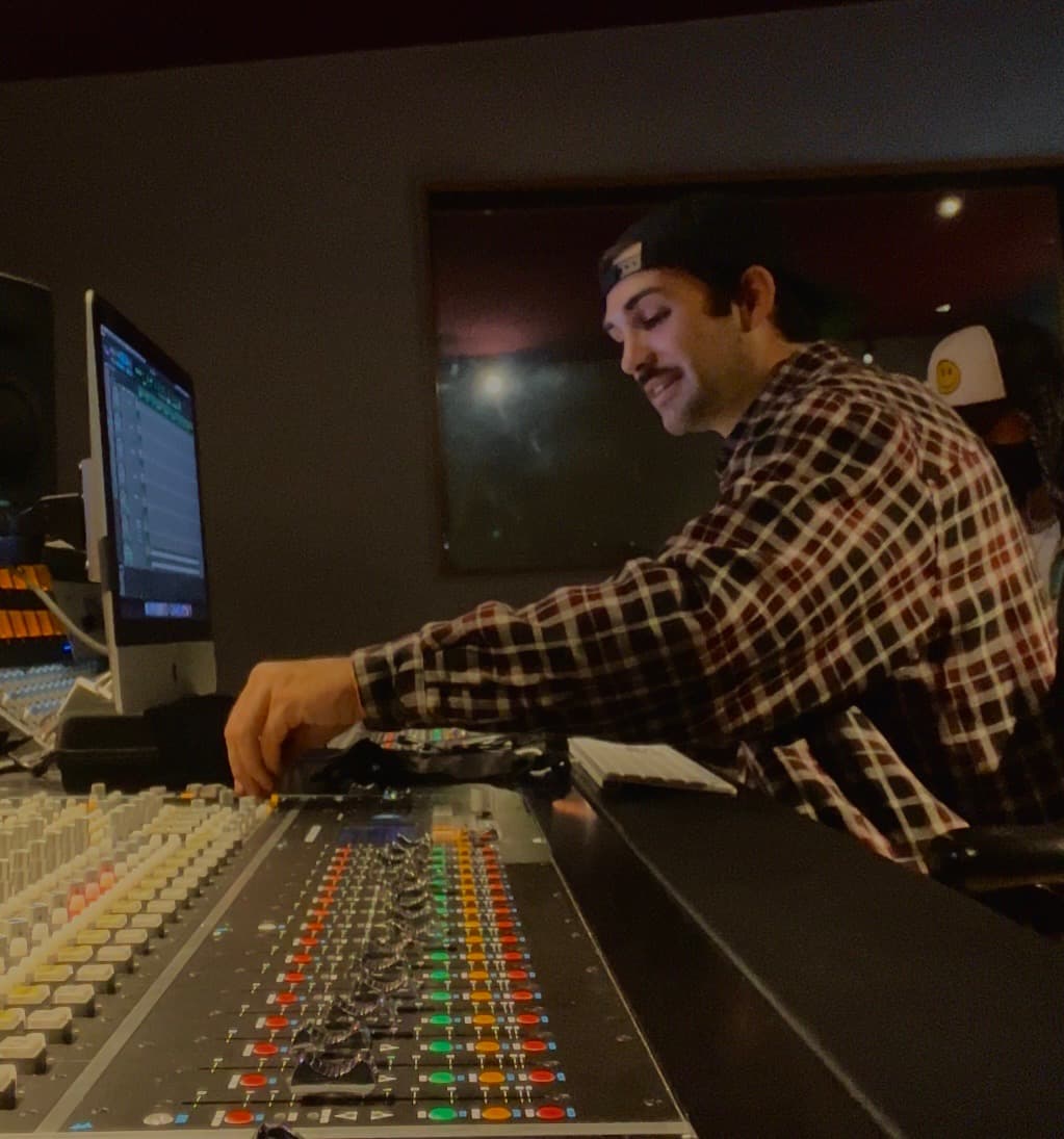 Nathan "Stache" Smith, recording engineer at Weddington Studios
